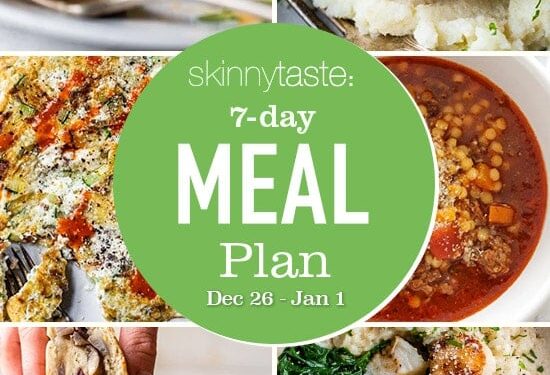 7 Day Healthy Meal Plan (Dec 26-31)